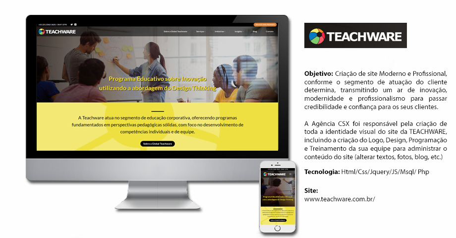Criação de Site da Teachware